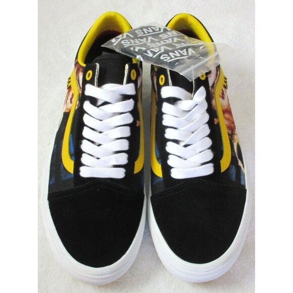 Vans Men's Skate Old Skool Bruce Lee Black Yellow Be Water Striped Shoes NIB - Picture 3 of 6
